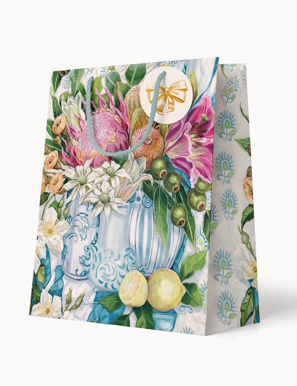 Three Vases with Lemon Medium Gift Bag