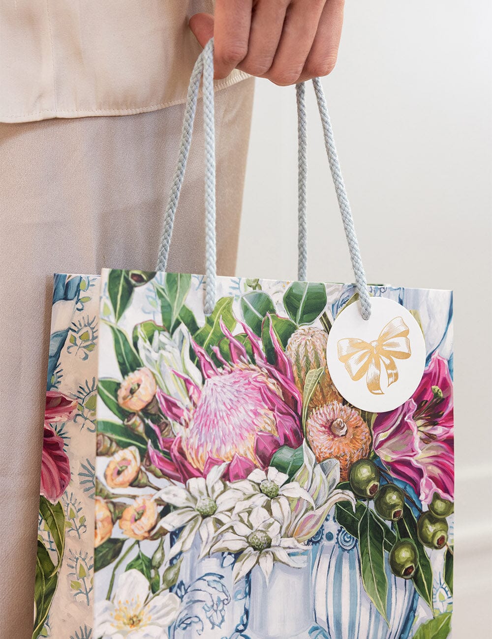 Three Vases with Lemon Medium Gift Bag