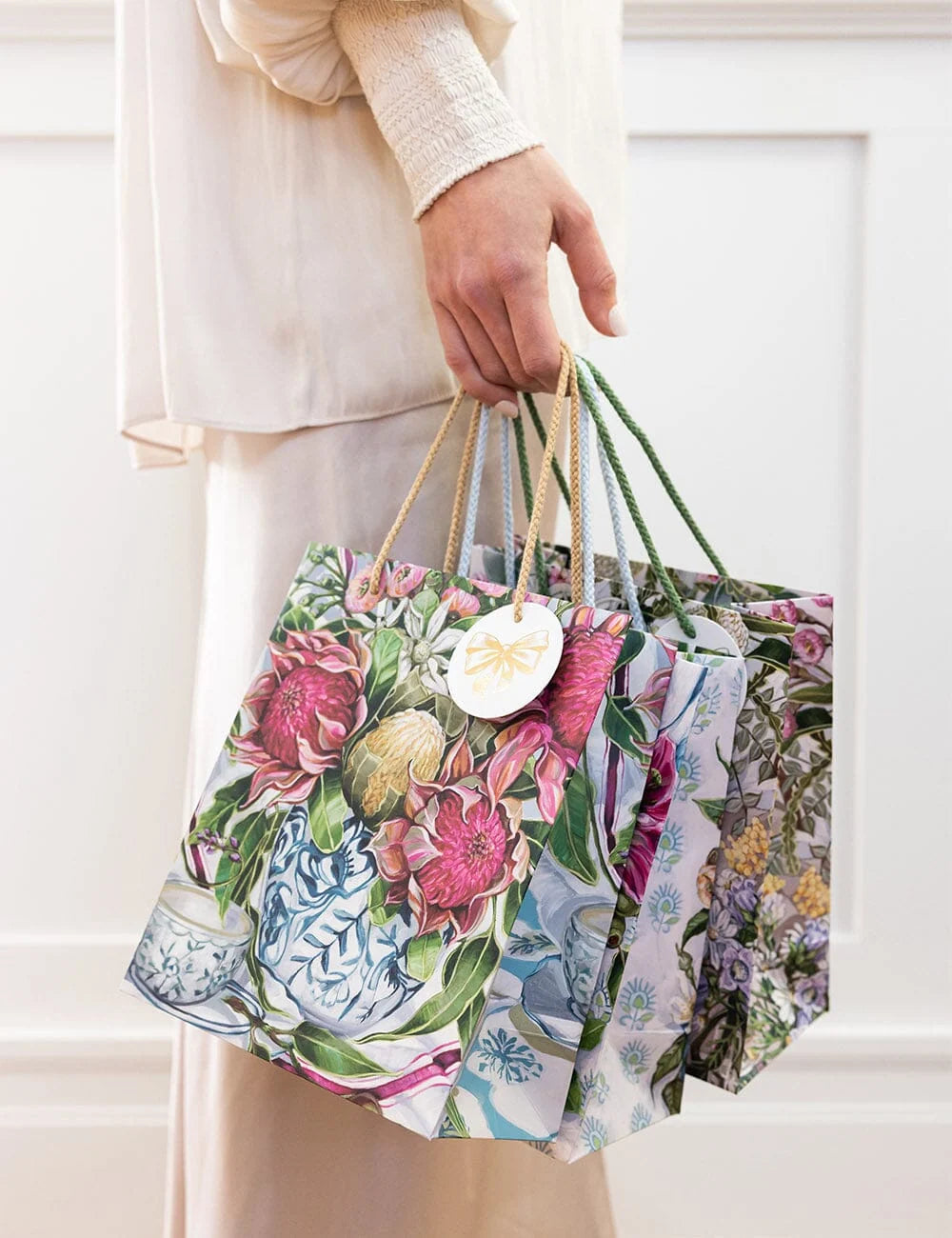 Waratah in Blue Medium Gift Bag
