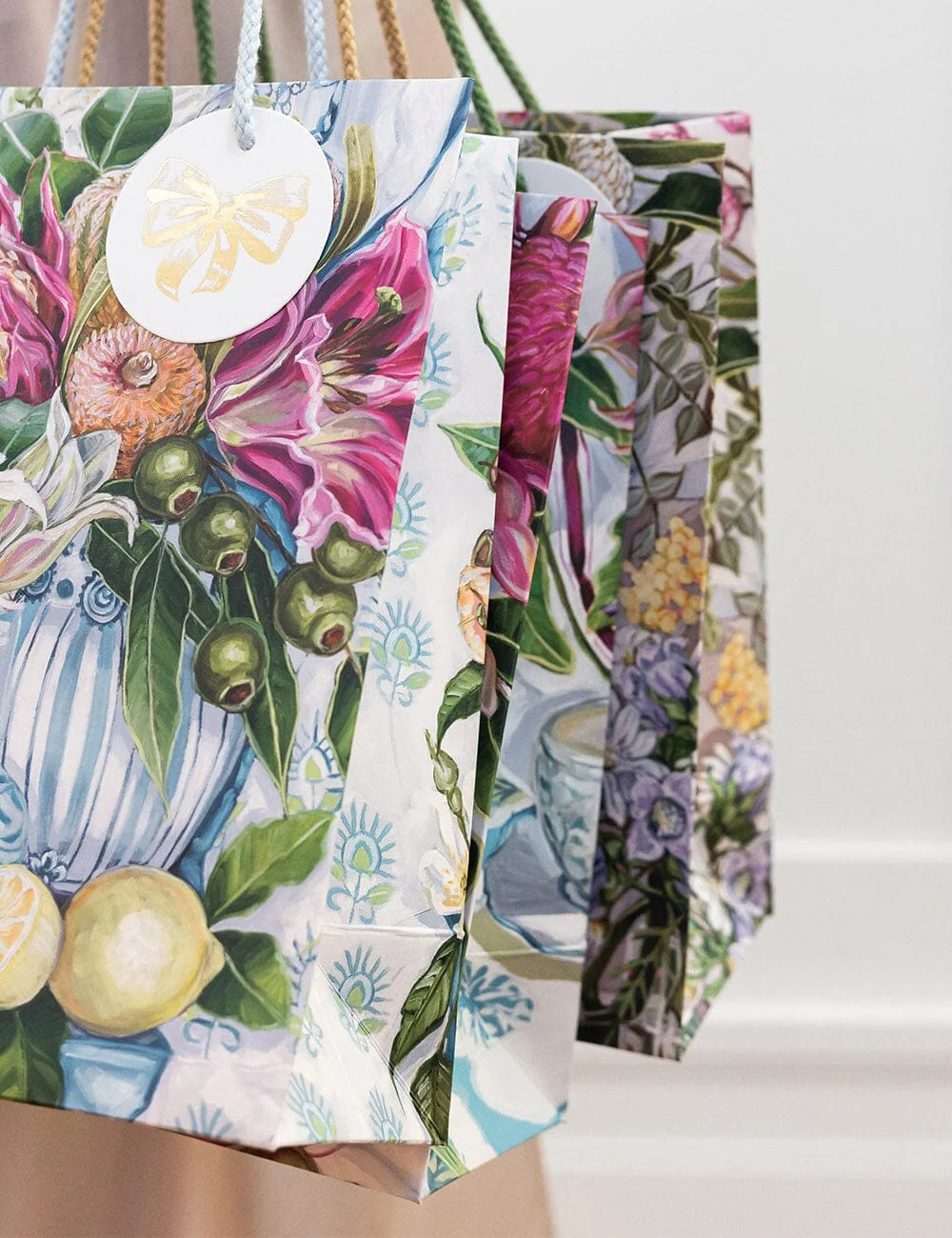 Waratah in Blue Medium Gift Bag