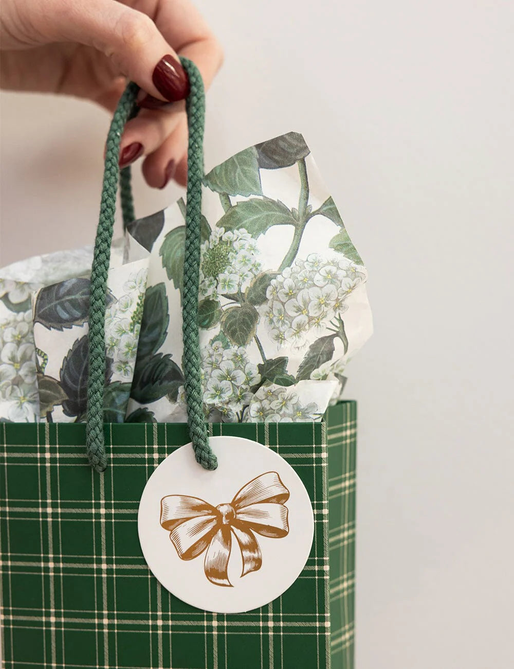 Bespoke Small Gift Bag - Spruce Tartan