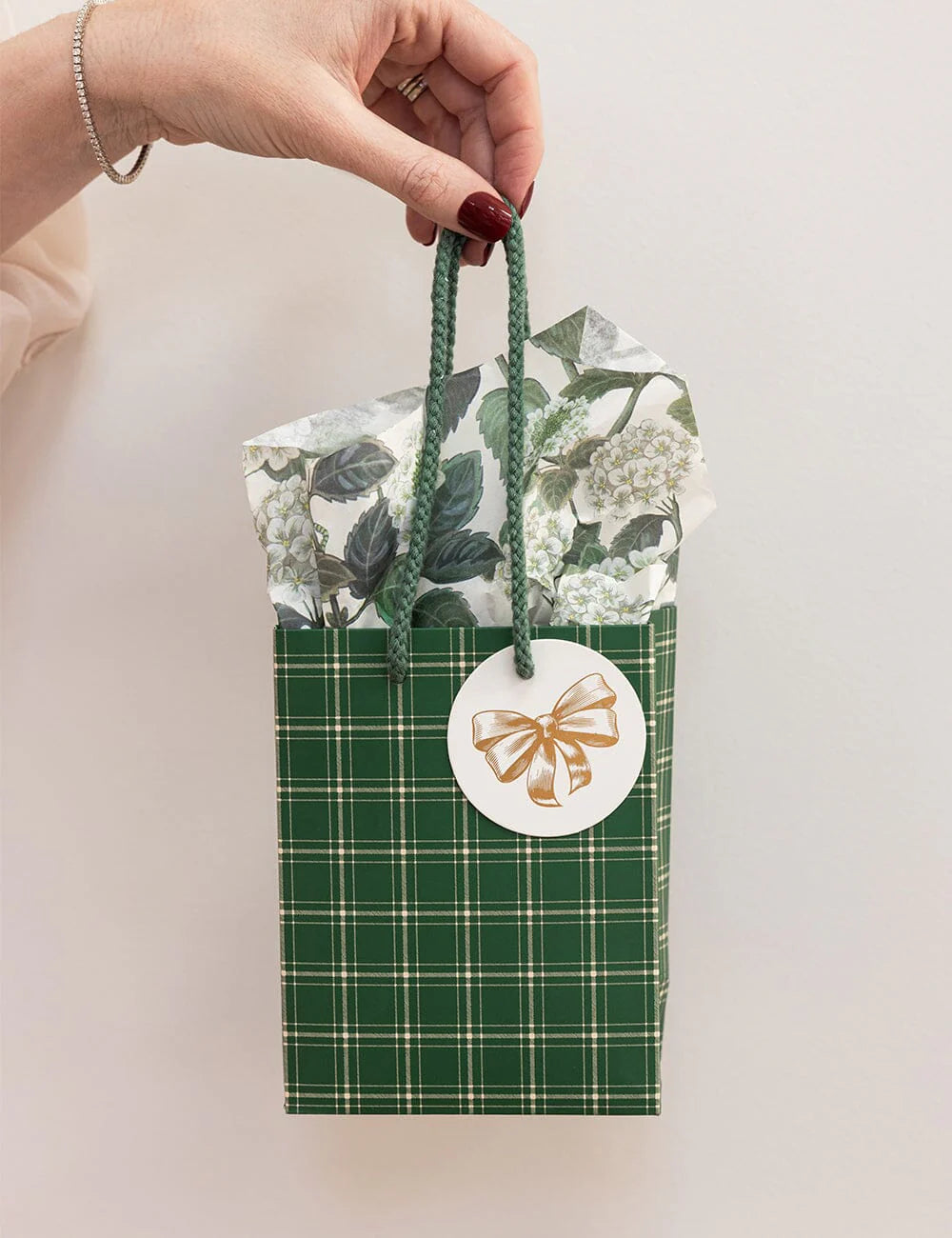 Bespoke Small Gift Bag - Spruce Tartan