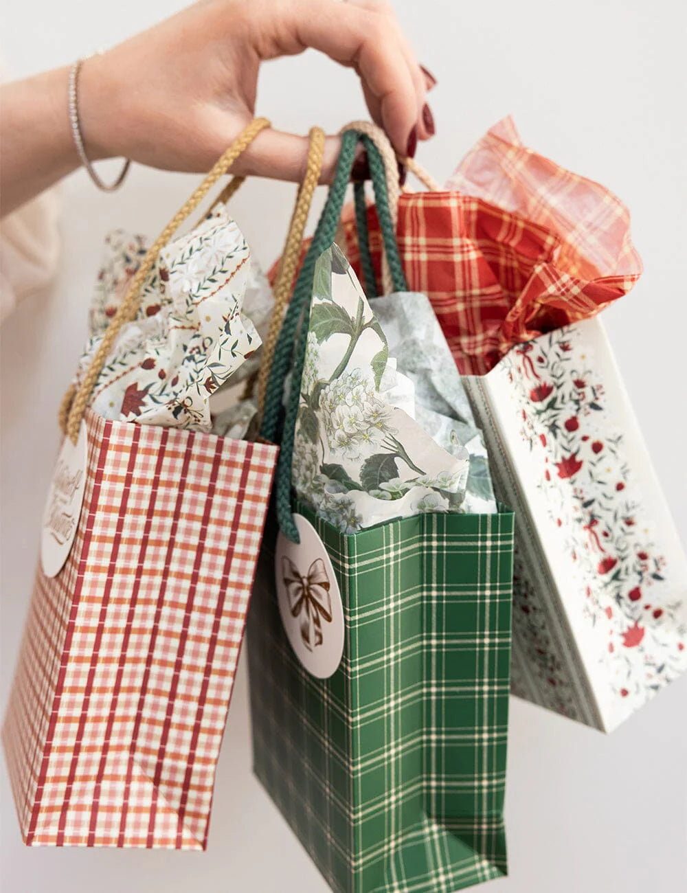 Bespoke Small Gift Bag - Spruce Tartan