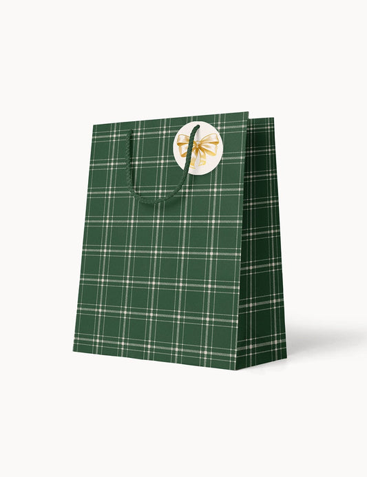 Bespoke Small Gift Bag - Spruce Tartan