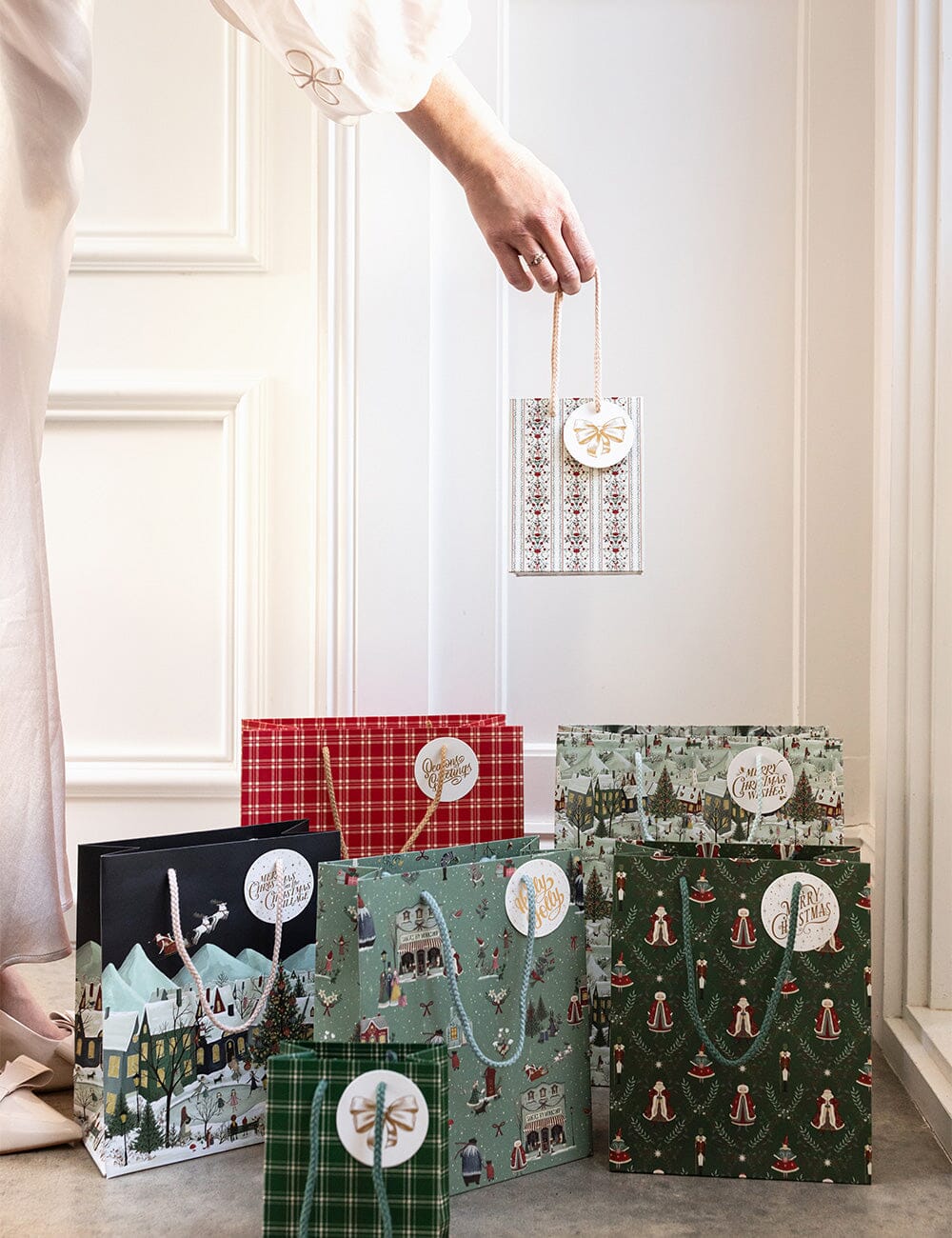 Bespoke Small Gift Bag - Festive Florals