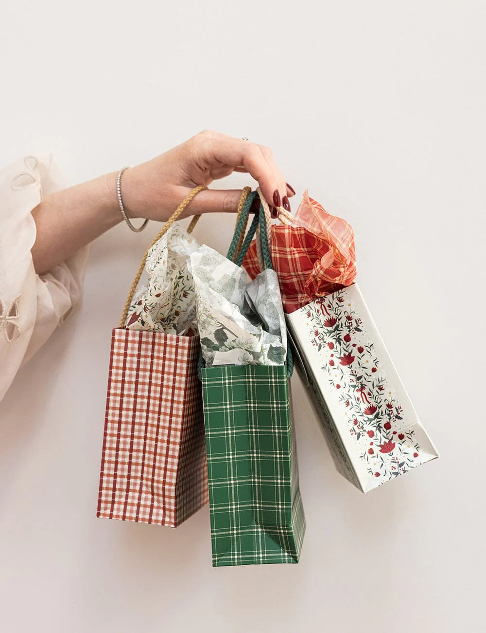 Bespoke Small Gift Bag - Festive Florals