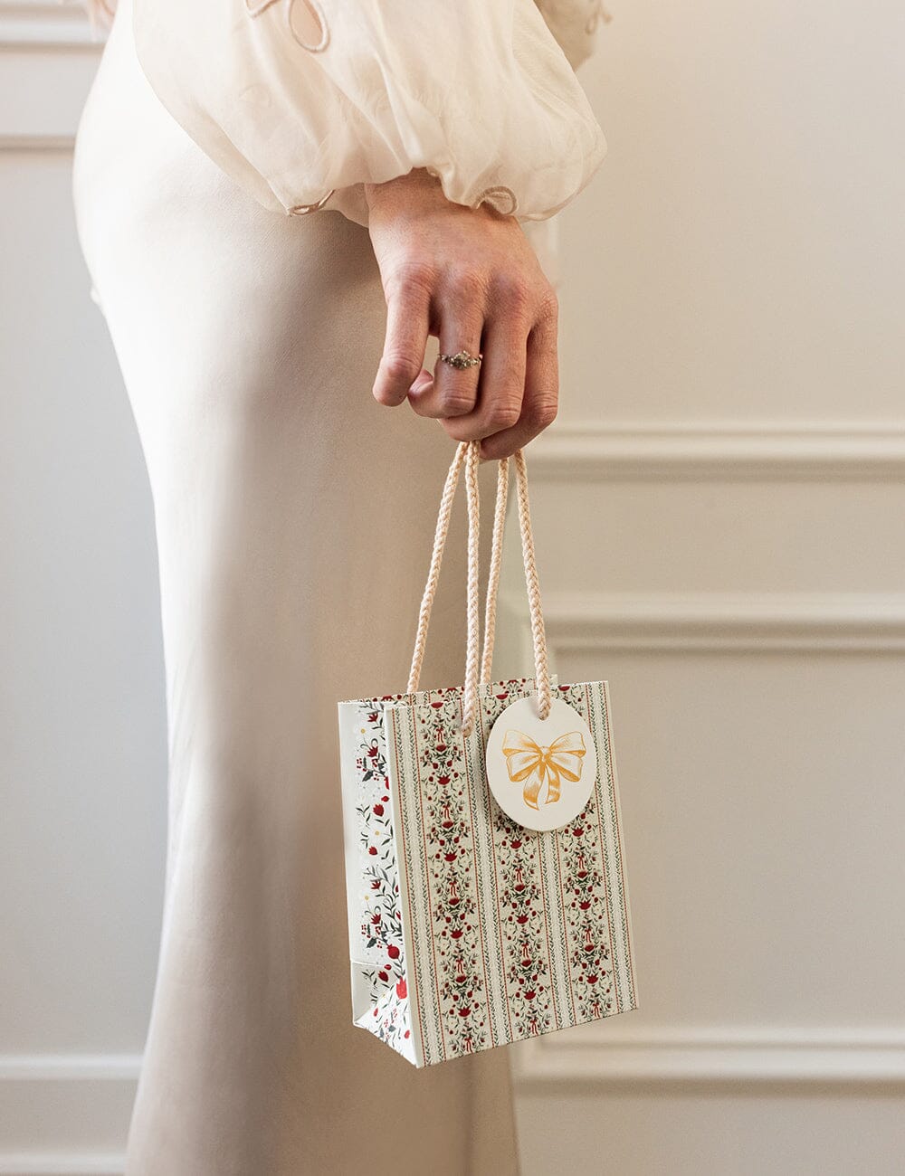 Bespoke Small Gift Bag - Festive Florals
