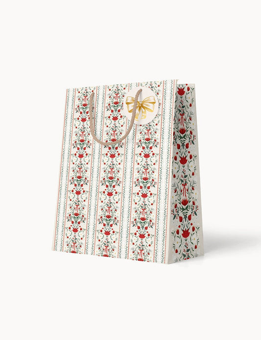 Bespoke Small Gift Bag - Festive Florals