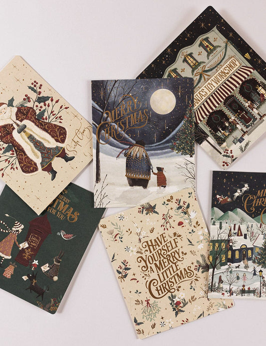Bespoke Card Boxed Set - The Christmas Village 6pk