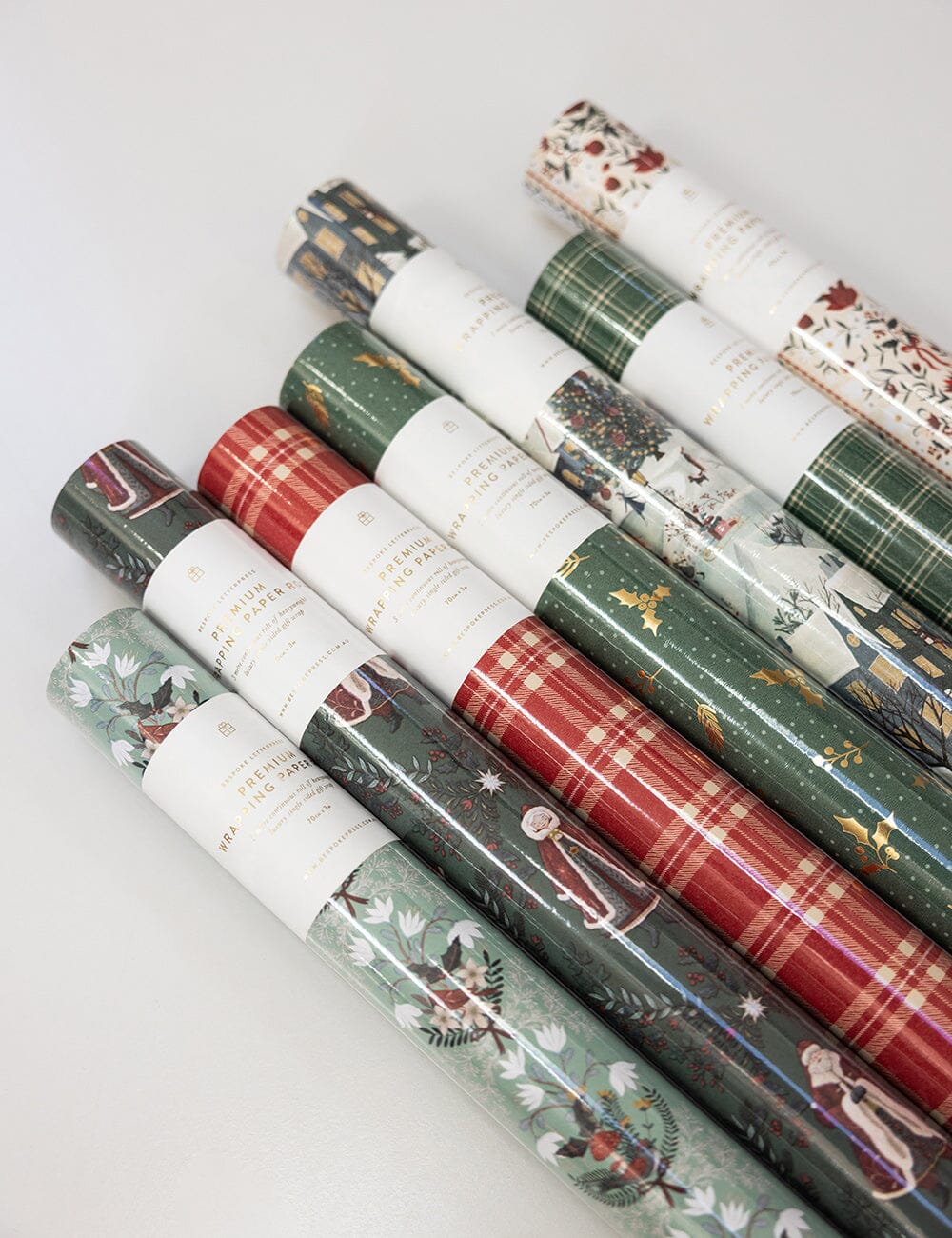 Bespoke Mr & Mrs Claus Gift Wrap 3m Roll