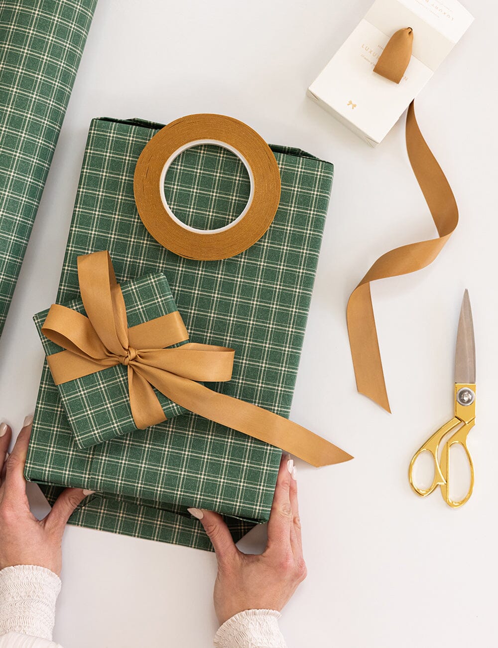 Bespoke Spruce Tartan Gift Wrap 3m Roll