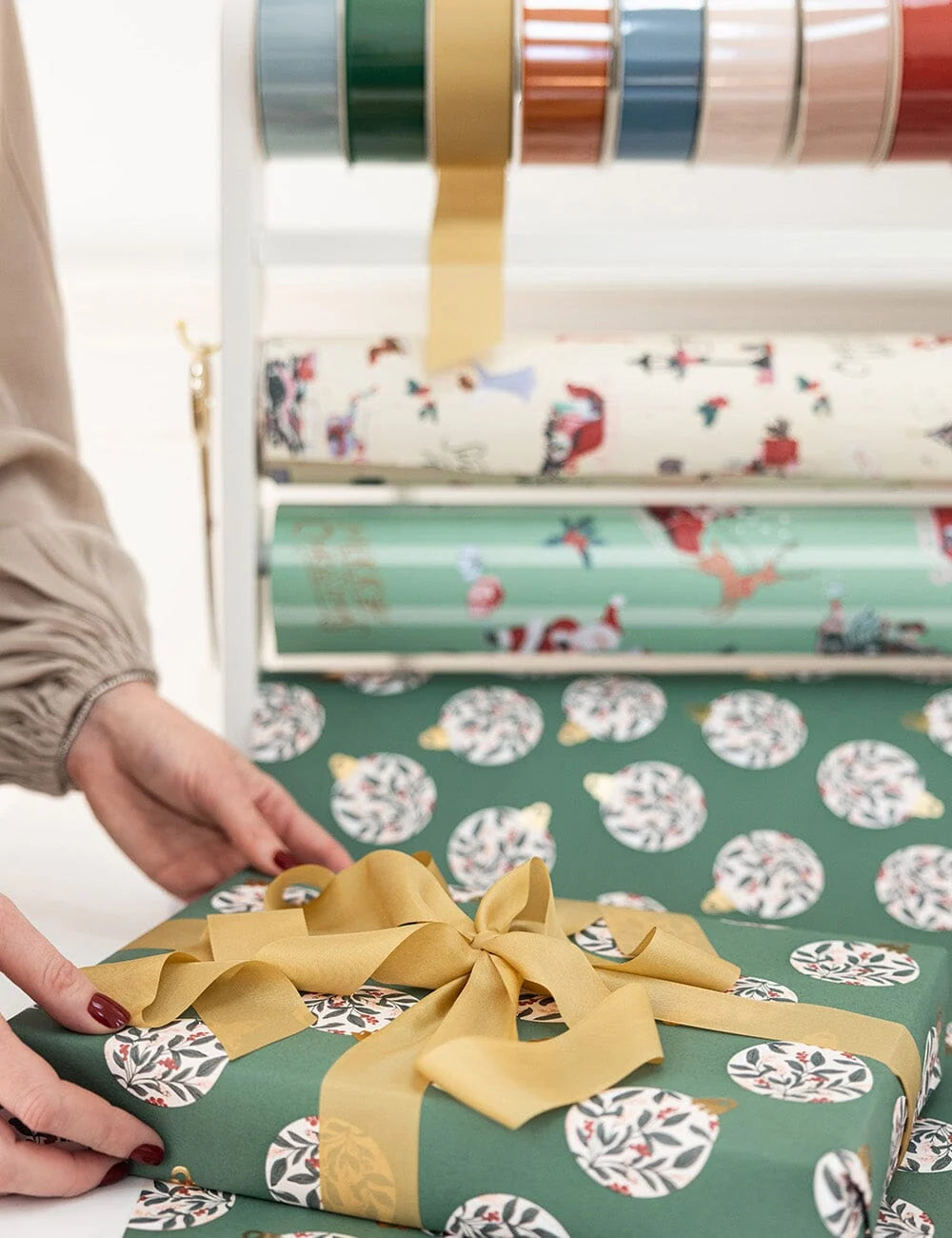 Christmas Ornaments Gift Wrap 3m Roll