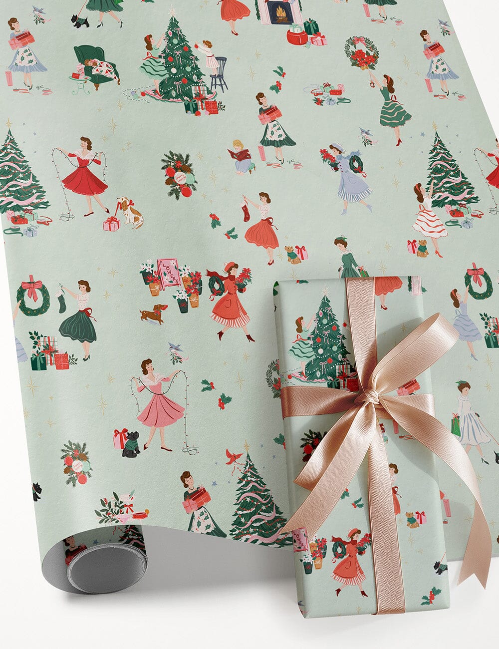 Christmas Ladies Gift Wrap 3m Roll