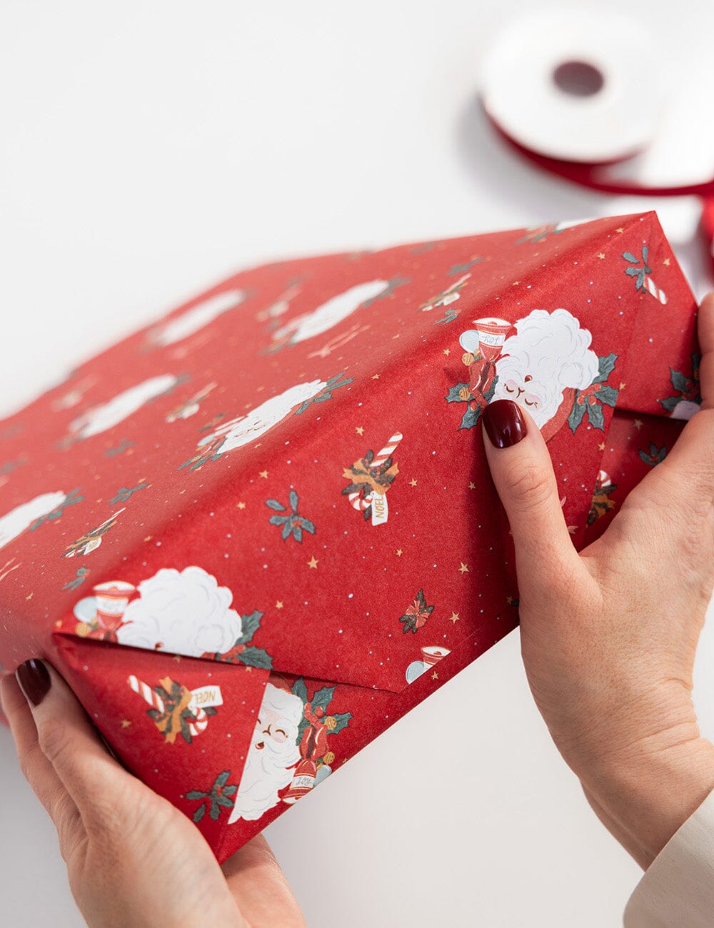 Jingle Bells Gift Wrap 3m Roll