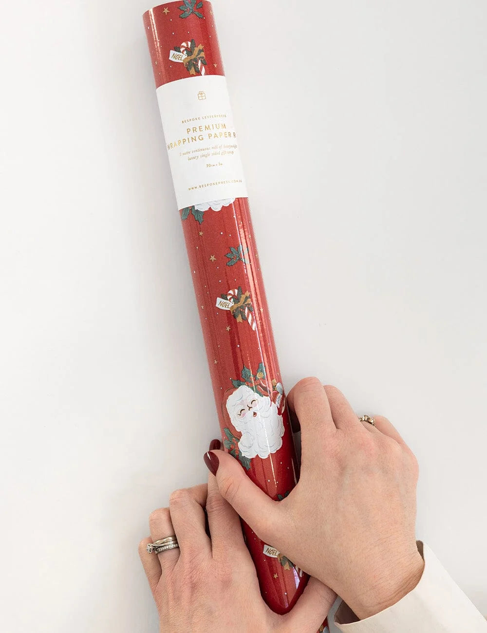 Jingle Bells Gift Wrap 3m Roll