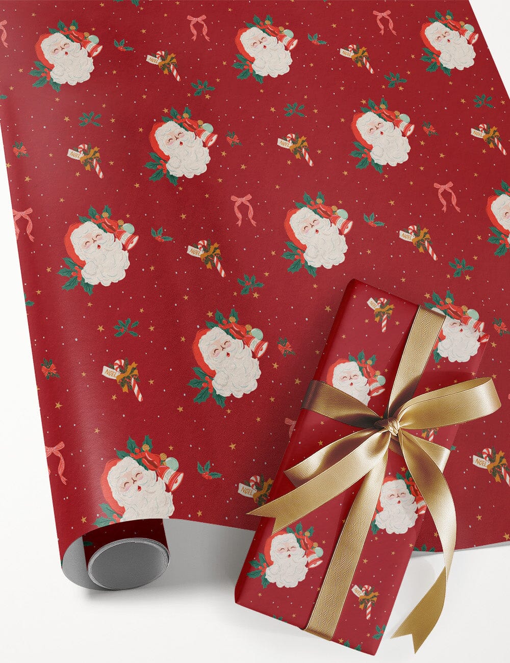 Jingle Bells Gift Wrap 3m Roll