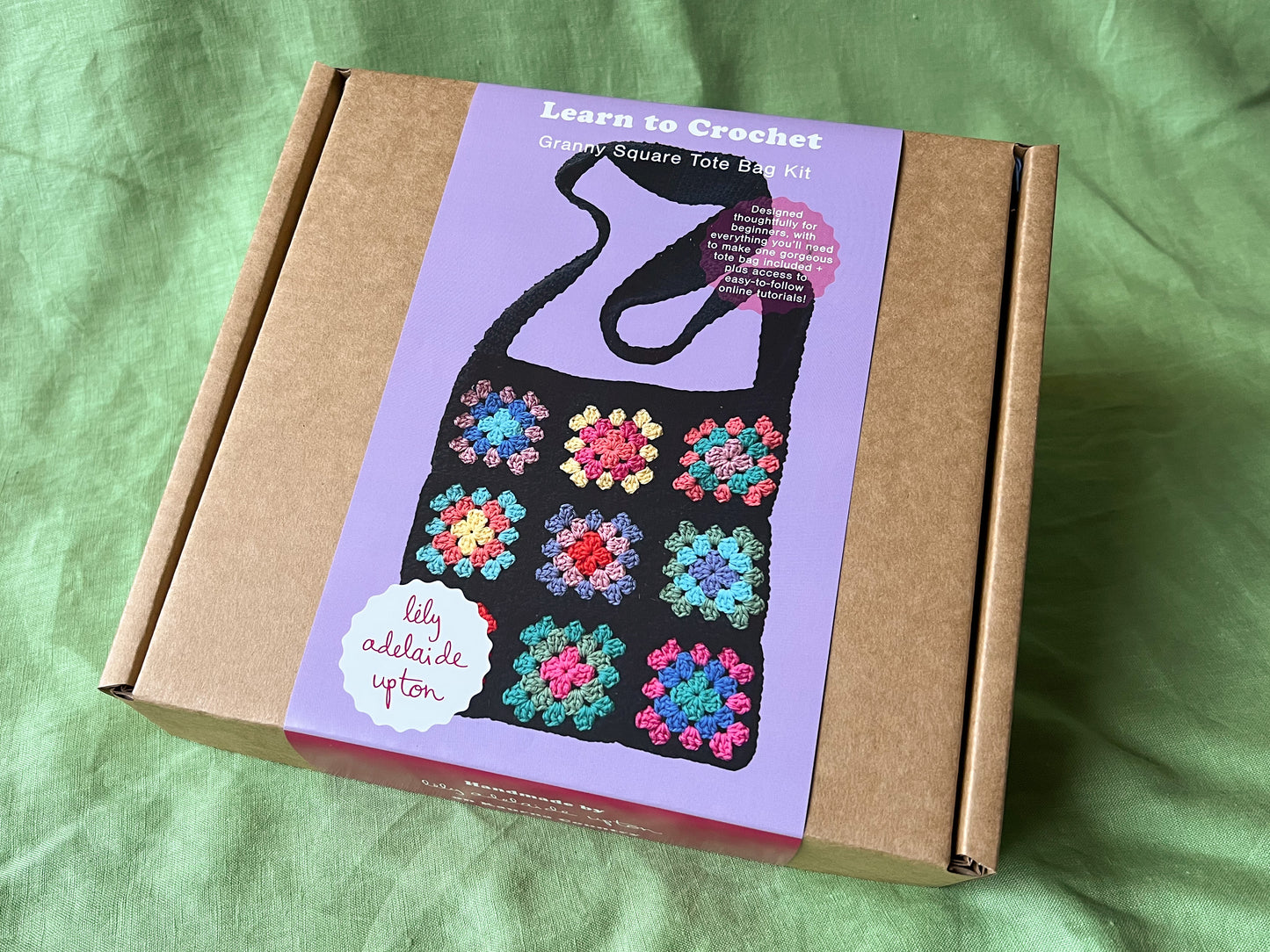 Lily Upton Granny Square Tote Kit - Vibrant