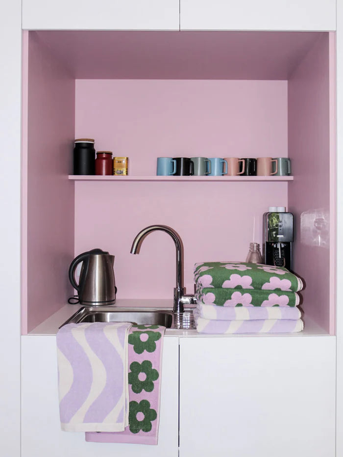 Mosey Me Flowerbed Hand Towel