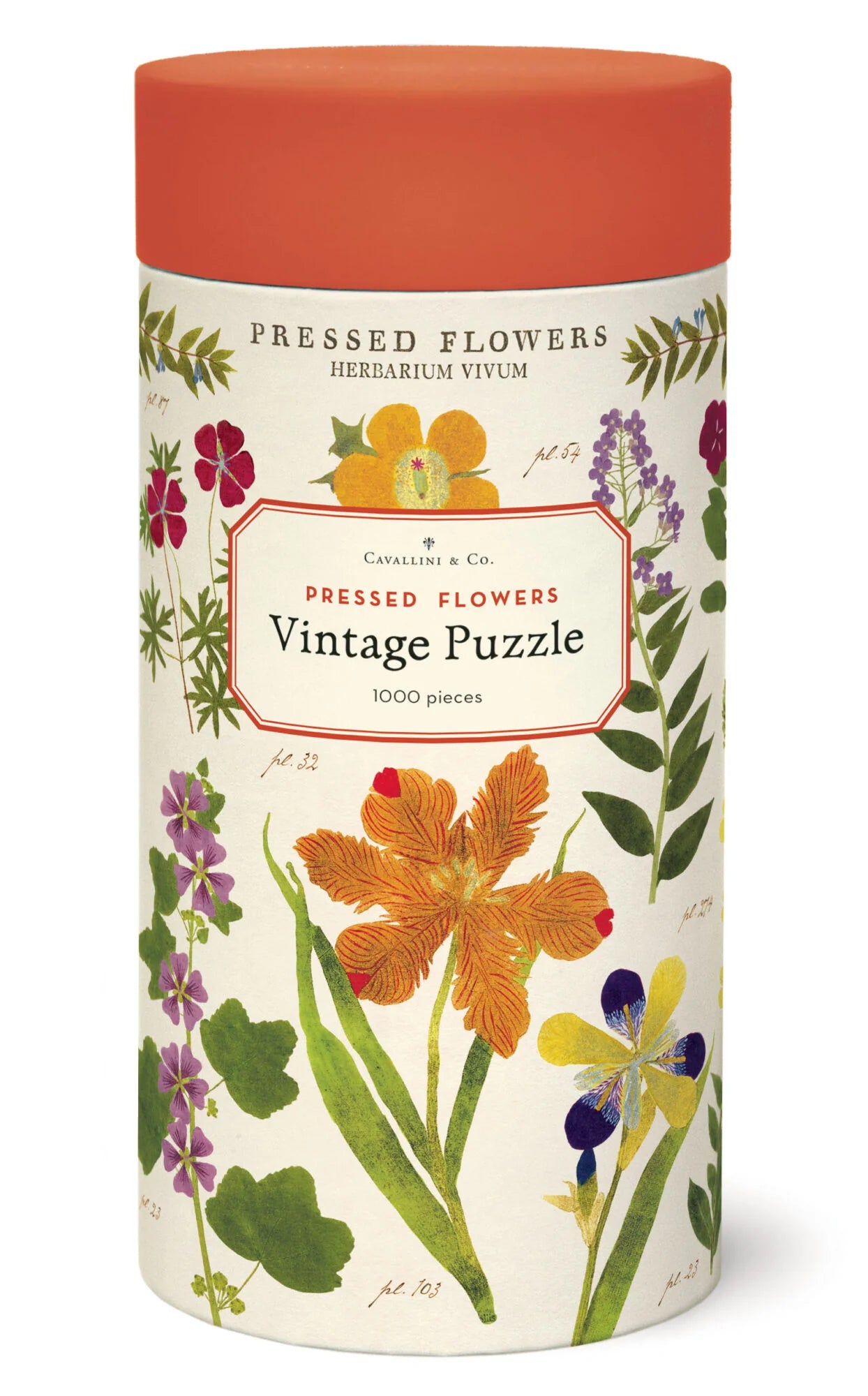 Cavallini Vintage Puzzle 1000 pieces - Pressed Flowers