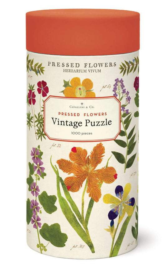 Cavallini Vintage Puzzle 1000 pieces - Pressed Flowers