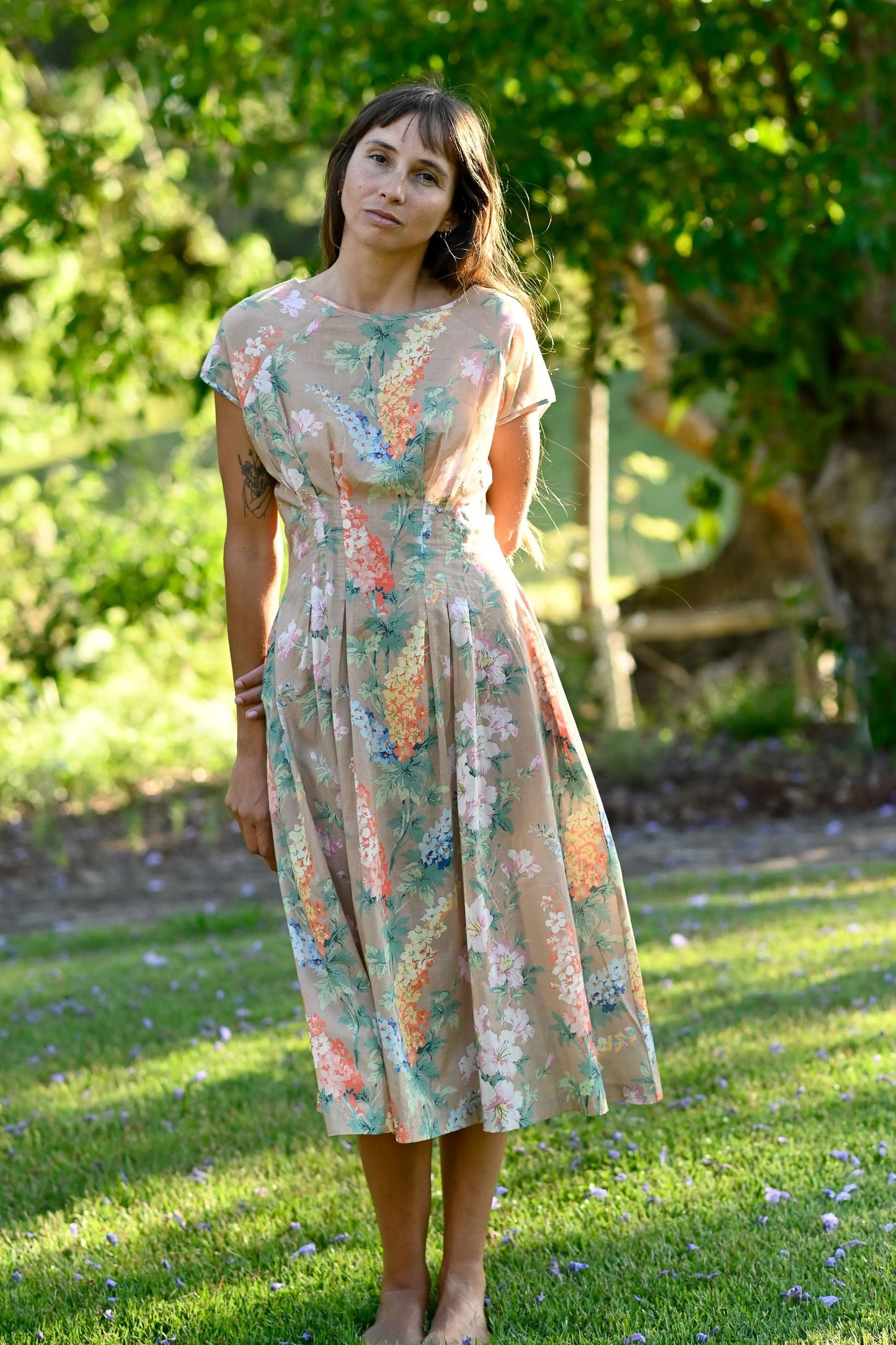 Lazybones Jasmine Dress - Flora