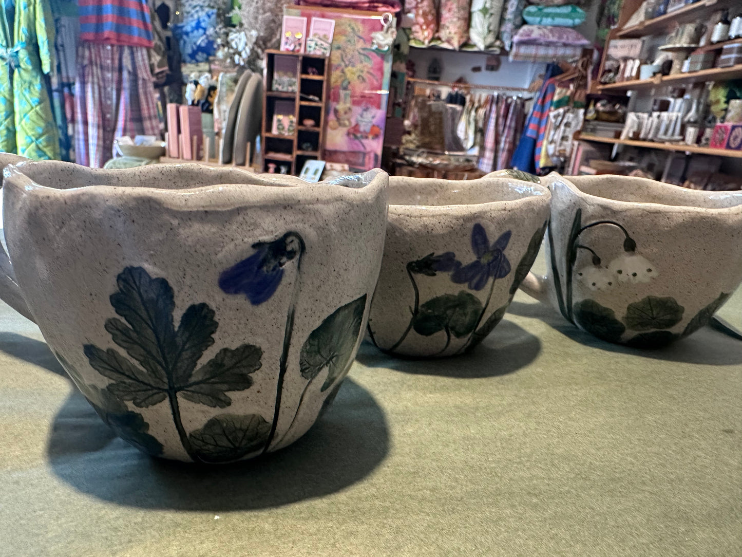 Handmade Ceramic Violet Cup