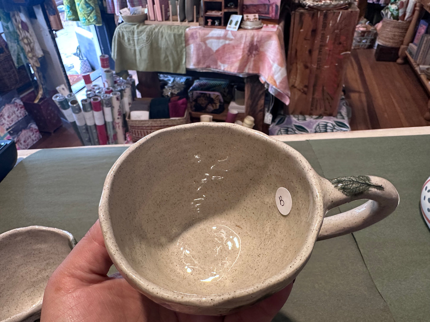 Handmade Ceramic Violet Cup