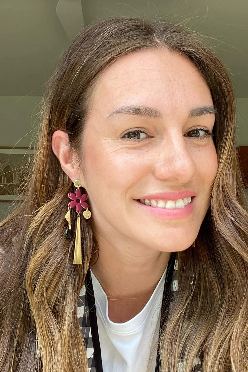 Middle Child Earrings - Penthouse Bordo