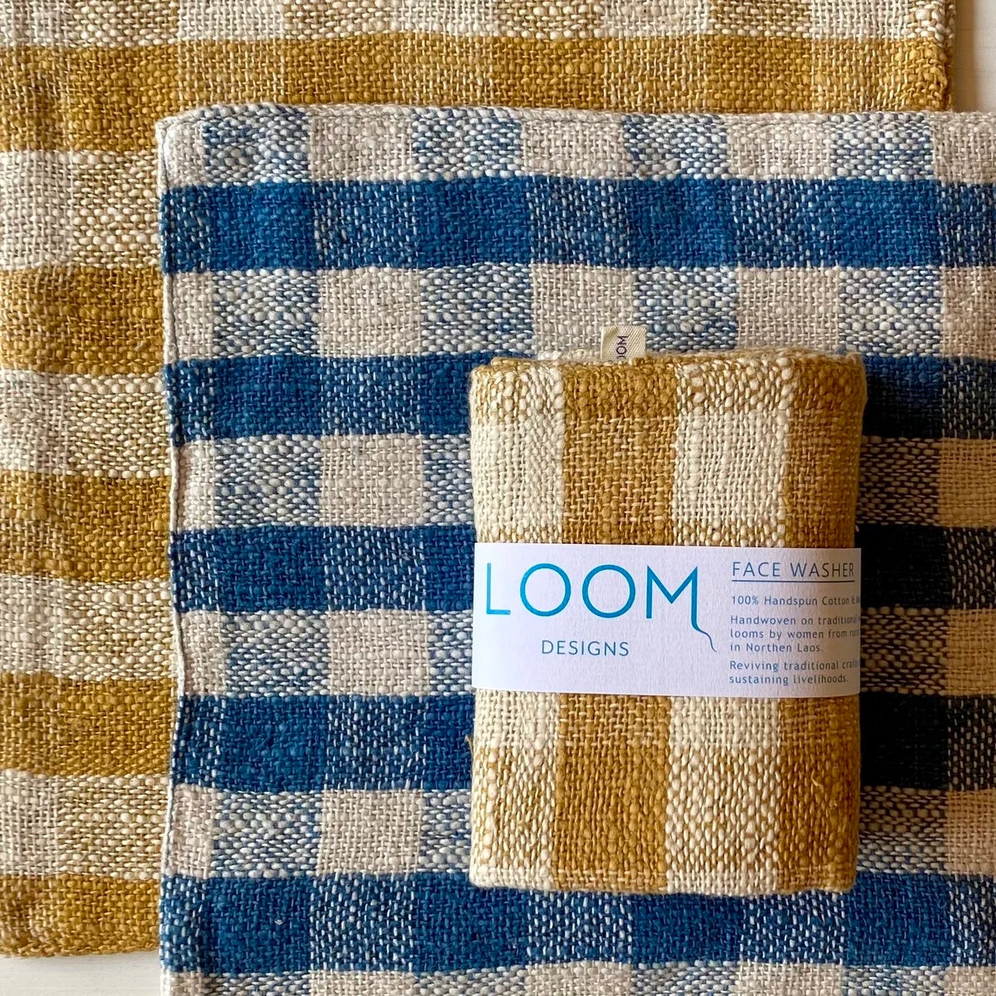 Loom Cotton Face Washers - 2 pack