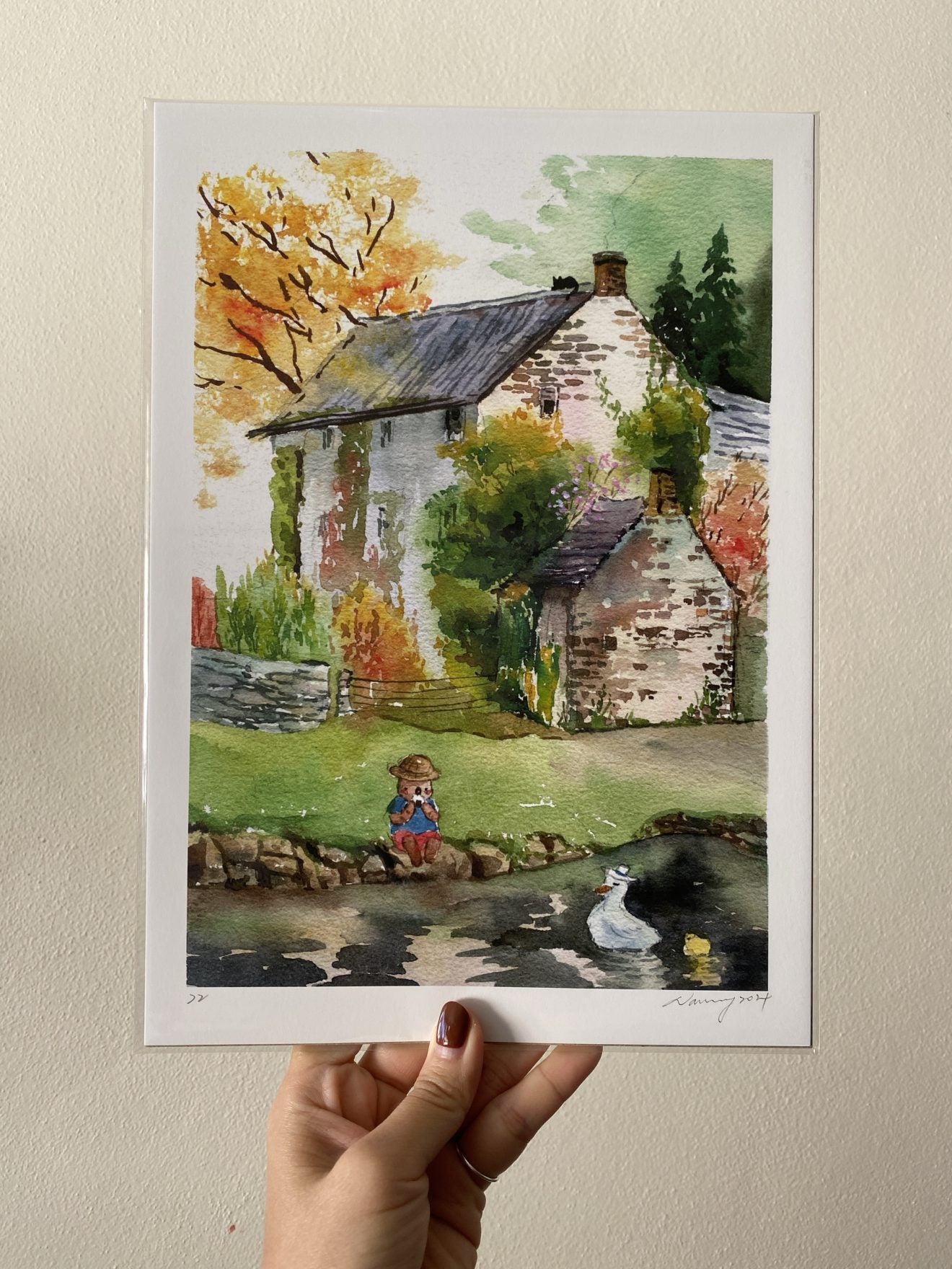 Nanan Studio ‘Forest Cabin’ Fine Art Print