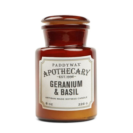 Paddywax Geranium and Basil Candle