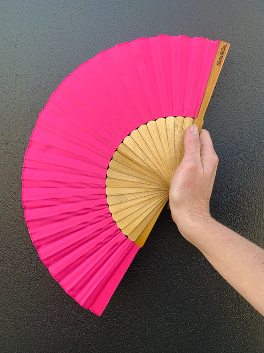 Hand Fan - Pink Lady