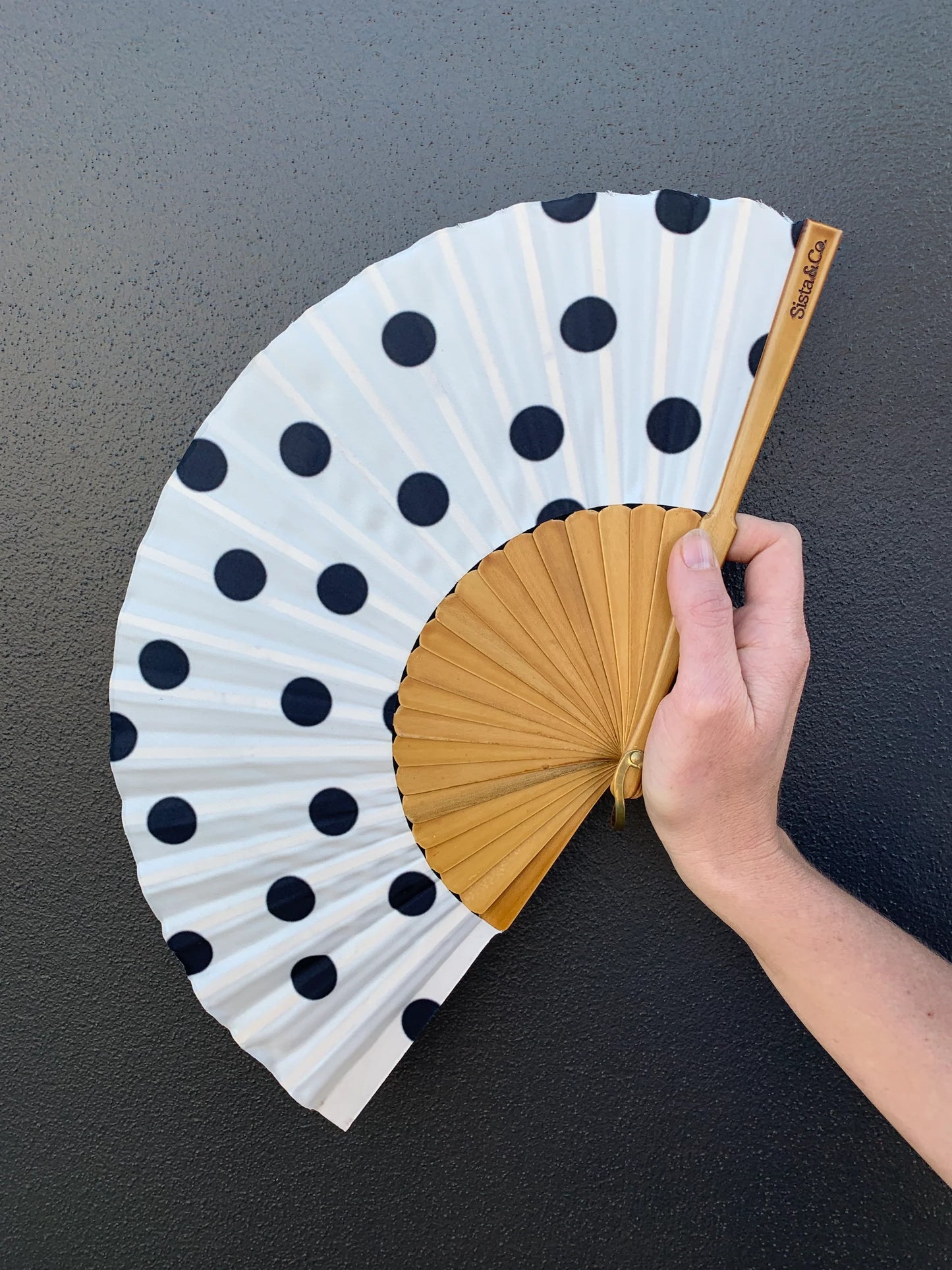 Hand Fan - Dotty