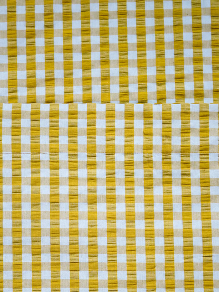 Mosey Me Seersucker Citrus Flat Sheets