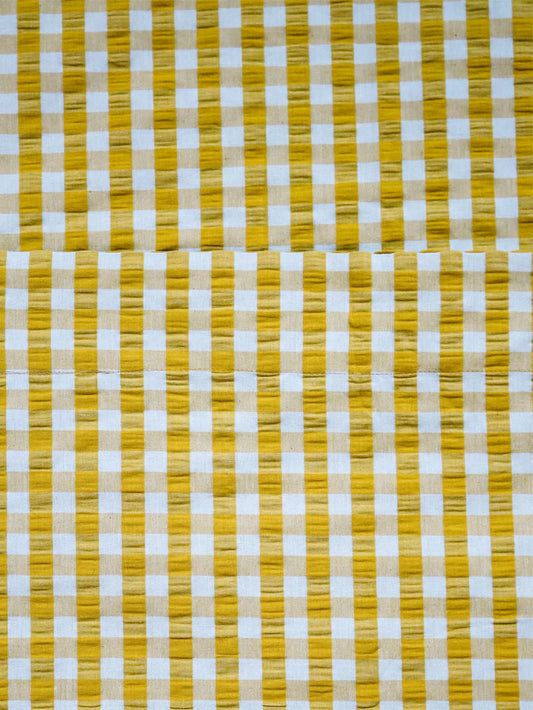 Mosey Me Seersucker Citrus Flat Sheets