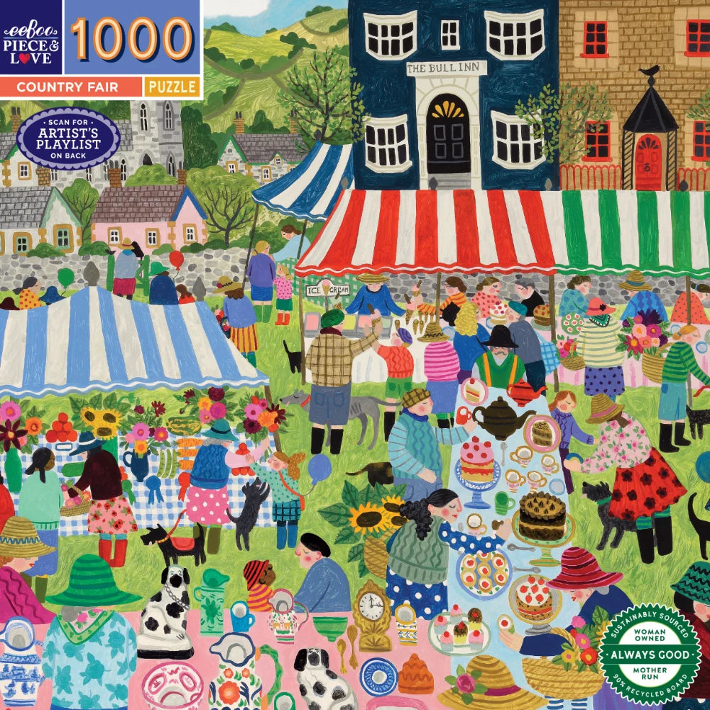 Eeboo 1000 piece puzzle - Country Fair