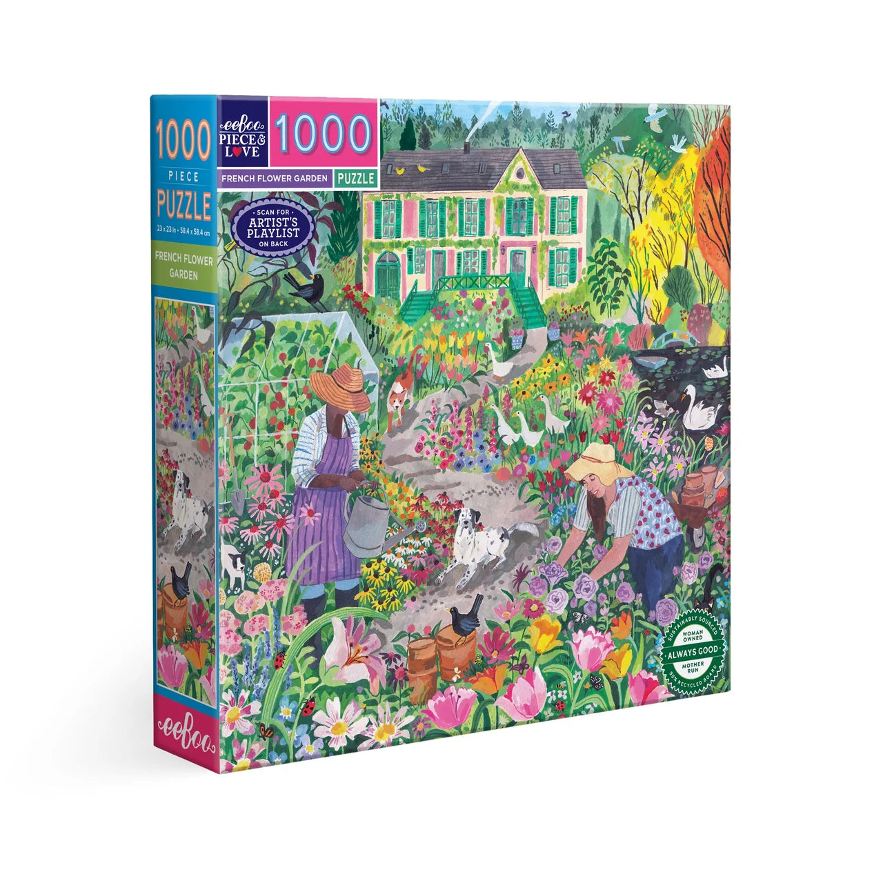 Eeboo 1000 piece puzzle - French Flower Garden