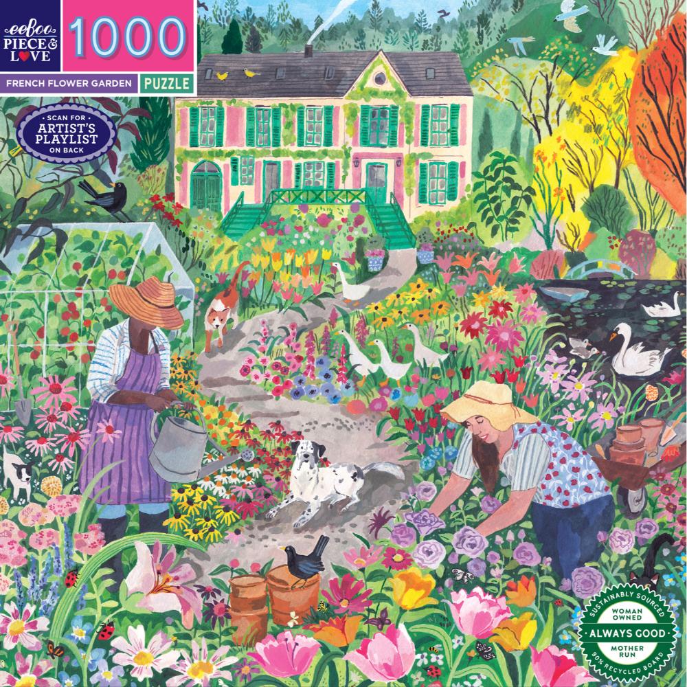 Eeboo 1000 piece puzzle - French Flower Garden