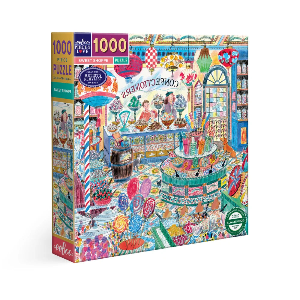Eeboo 1000 piece puzzle - Sweet Shoppe