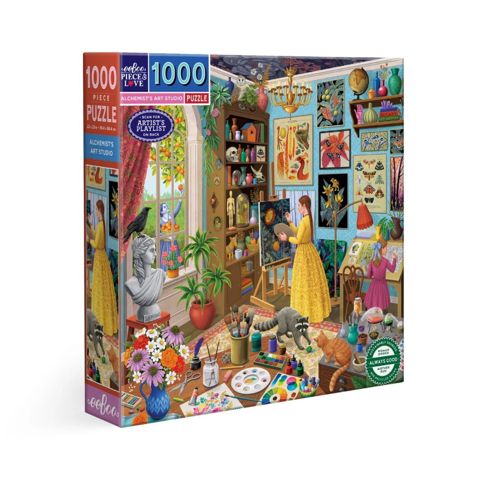 Eeboo 1000 piece puzzle - Alchemist’s Art Studio