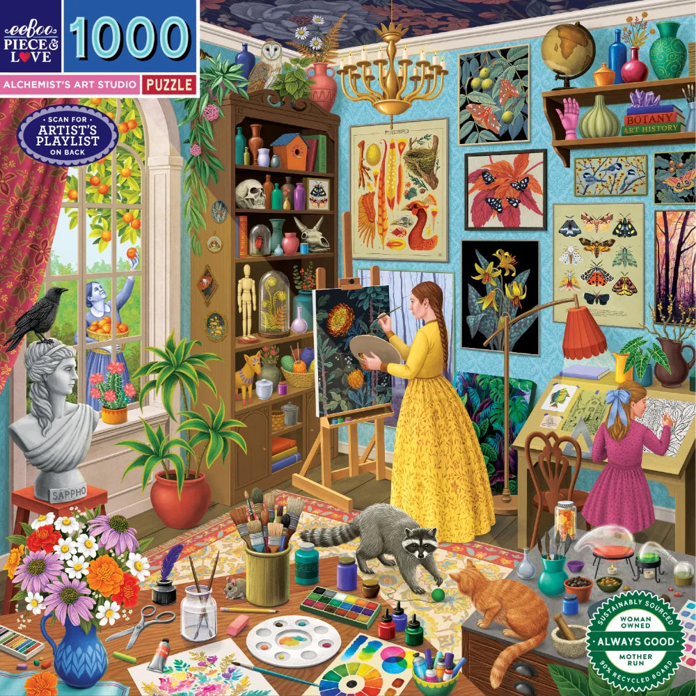 Eeboo 1000 piece puzzle - Alchemist’s Art Studio