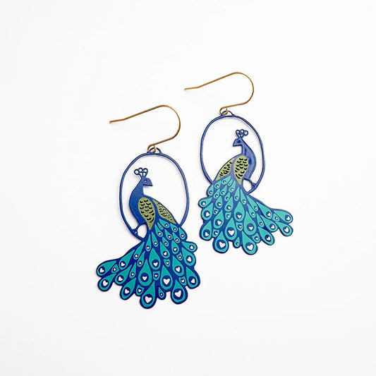 Denz earrings - Peacocks