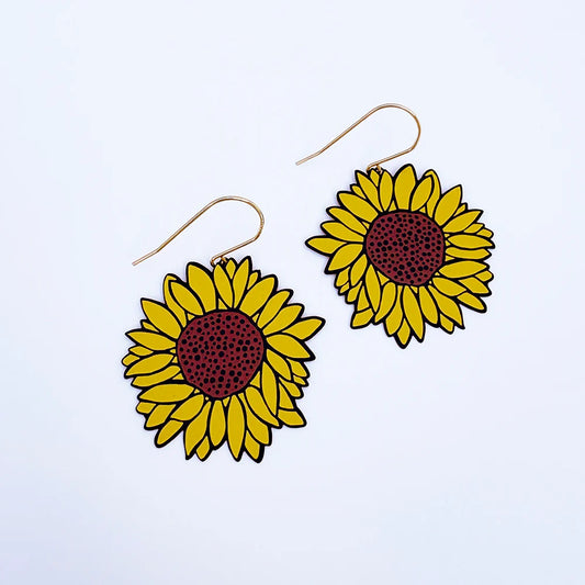 Denz earrings - Midi Sunflowers
