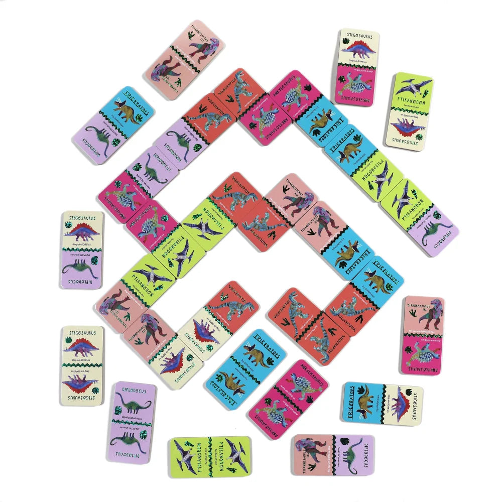 Giant Shiny Dinosaurs Dominoes