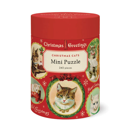 Cavallini Vintage Mini Puzzle - Christmas Cats