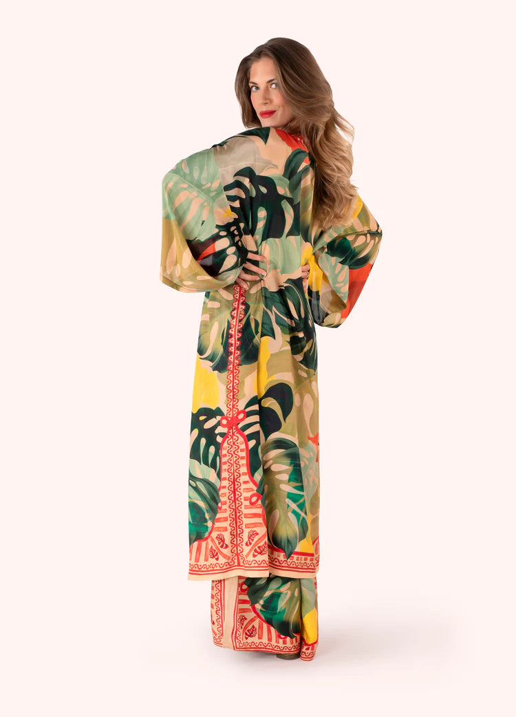 POWDER Exotic Leaves Kimono