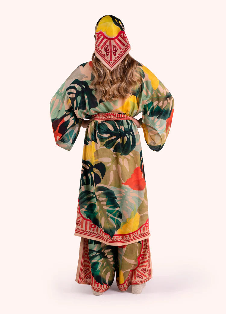 POWDER Exotic Leaves Kimono