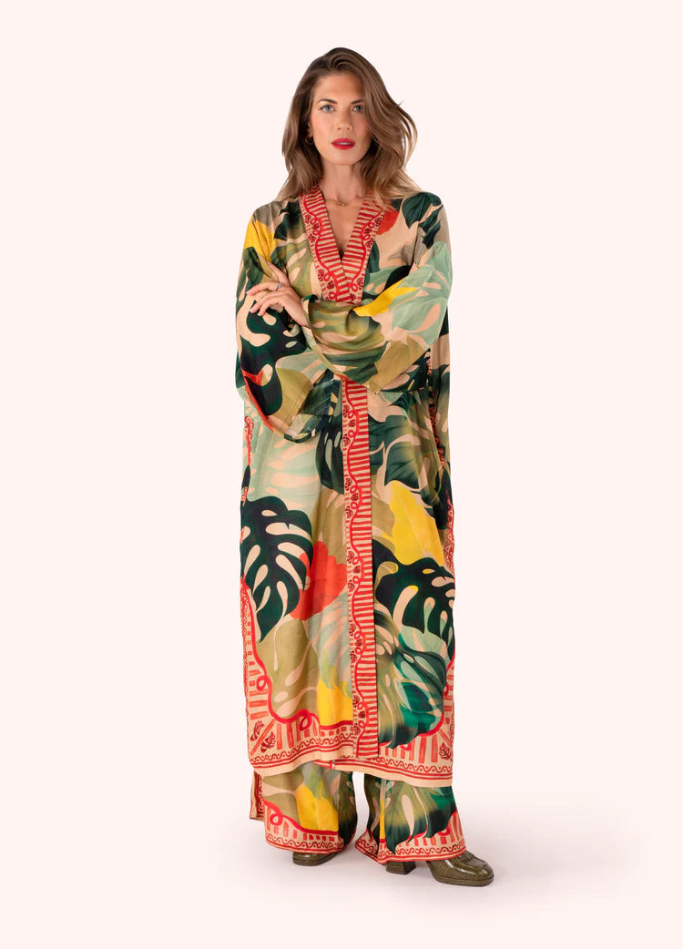 POWDER Exotic Leaves Kimono