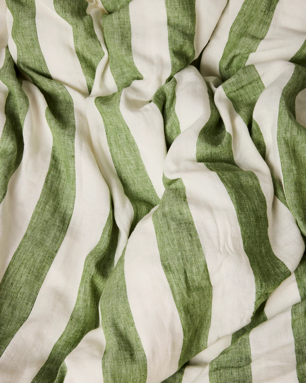 Kip and Co Flat Sheet Moss Stripe