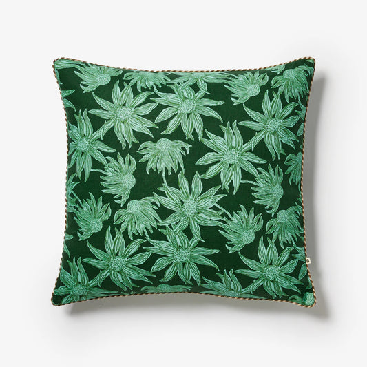 Bonnie and Neil Flannel Flower Forest Cushion - 60cm